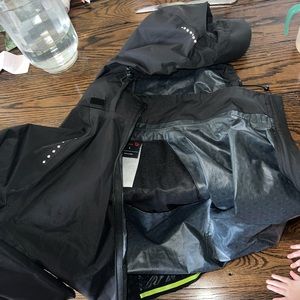 Baleaf large raincoat - black - large